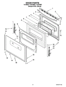 05 - Door Parts, Optional Parts parts for Estate Range TES325MQ5 from AppliancePartsPros.com
