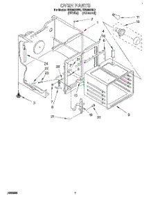 05 - Oven parts for Estate Range FES350BL0 from AppliancePartsPros.com