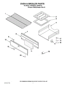 05 - Oven & Broiler Parts parts for Estate Range TGP305TQ0 from AppliancePartsPros.com