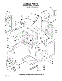 03 - Chassis Parts parts for Estate Range TES355MQ4 from AppliancePartsPros.com