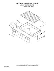 05 - Drawer & Broiler Parts parts for Estate Range TES355MQ4 from AppliancePartsPros.com