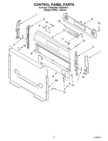 02 - Control Panel parts for Estate Range TGS325KQ0 from AppliancePartsPros.com