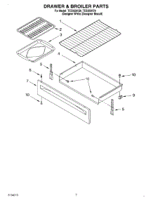 05 - Drawer & Broiler, Optional parts for Estate Range TES355KT0 from AppliancePartsPros.com