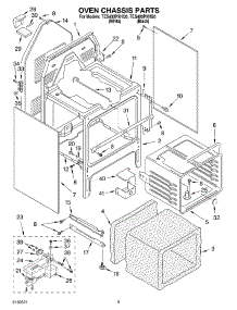 04 - Oven Chassis parts for Estate Range TES400PXHB0 from AppliancePartsPros.com