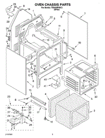 04 - Oven Chassis parts for Estate Range TES400PXHQ1 from AppliancePartsPros.com