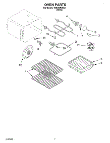 05 - Oven, Optional parts for Estate Range TES400PXHQ1 from AppliancePartsPros.com