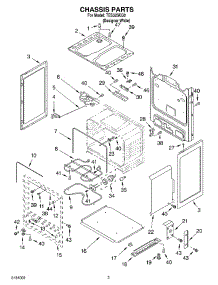 03 - Chassis parts for Estate Range TES325KQ0 from AppliancePartsPros.com