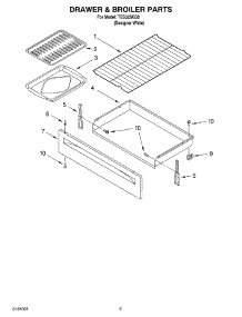 04 - Drawer And Broiler parts for Estate Range TES325KQ0 from AppliancePartsPros.com