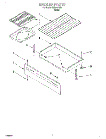 05 - Broiler parts for Estate Range TGS325EW0 from AppliancePartsPros.com