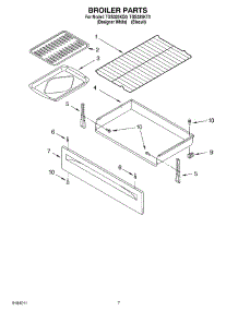 05 - Broiler parts for Estate Range TGS325KT0 from AppliancePartsPros.com
