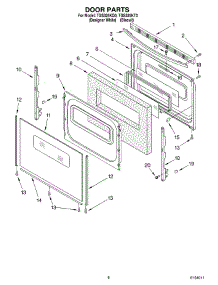 06 - Door, Optional parts for Estate Range TGS325KT0 from AppliancePartsPros.com