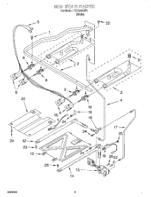03 - Manifold parts for Estate Range TGS325GW1 from AppliancePartsPros.com