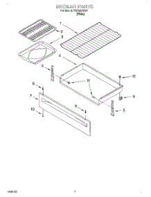 05 - Broiler parts for Estate Range TGS325GW0 from AppliancePartsPros.com