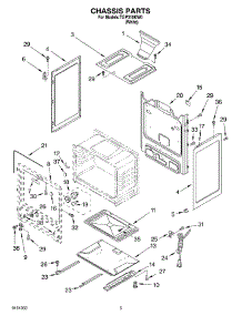 04 - Chassis parts for Estate Range TGP310KW0 from AppliancePartsPros.com