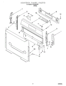 02 - Control Panel parts for Estate Range TGS325GW5 from AppliancePartsPros.com