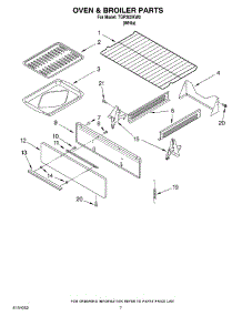 05 - Oven And Broiler parts for Estate Range TGP302KW0 from AppliancePartsPros.com