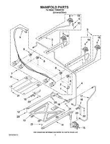 03 - Manifold Parts parts for Estate Range TGS326VD2 from AppliancePartsPros.com