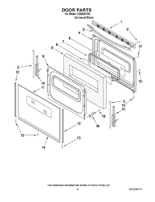 06 - Door Parts parts for Estate Range TGS326VD2 from AppliancePartsPros.com