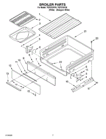 05 - Broiler parts for Estate Range TGP325KQ0 from AppliancePartsPros.com