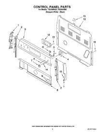 02 - Control Panel Parts parts for Estate Range TES355MB5 from AppliancePartsPros.com