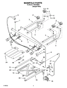 03 - Manifold Parts parts for Estate Range TGS325MQ4 from AppliancePartsPros.com