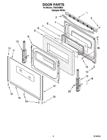 06 - Door Parts, Optional Parts (Not Included) parts for Estate Range TGS325MQ4 from AppliancePartsPros.com