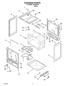 03 - Chassis parts for Estate Range TEP315KW0 from AppliancePartsPros.com