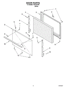 05 - Door, Optional parts for Estate Range TEP315KW0 from AppliancePartsPros.com
