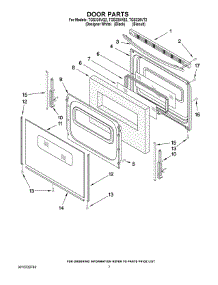 05 - Door Parts parts for Estate Range TGS325VT2 from AppliancePartsPros.com