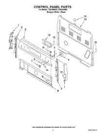 02 - Control Panel Parts parts for Estate Range TES355MB4 from AppliancePartsPros.com