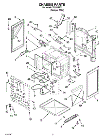 03 - Chassis Parts parts for Estate Range TES355MQ3 from AppliancePartsPros.com