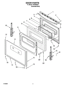 04 - Door Parts parts for Estate Range TES356RD2 from AppliancePartsPros.com