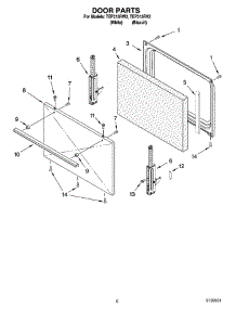 05 - Door Parts, Optional Parts (Not Included) parts for Estate Range TEP315RV2 from AppliancePartsPros.com