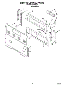 02 - Control Panel Parts parts for Estate Range TES326RD2 from AppliancePartsPros.com