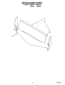 02 - Backguard Parts parts for Estate Range TGP305RV1 from AppliancePartsPros.com