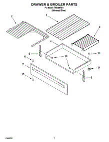 05 - Drawer & Broiler Parts, Optional Parts parts for Estate Range TES356RD1 from AppliancePartsPros.com