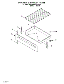 04 - Drawer & Broiler Parts parts for Estate Range TEP315RW0 from AppliancePartsPros.com