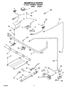 03 - Manifold Parts parts for Estate Range TGP305RV0 from AppliancePartsPros.com