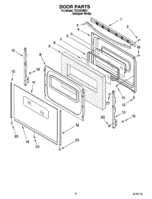 05 - Door Parts, Optional Parts parts for Estate Range TES325MQ1 from AppliancePartsPros.com