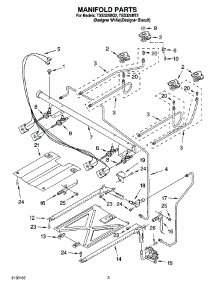 03 - Manifold Parts parts for Estate Range TGS325MT2 from AppliancePartsPros.com