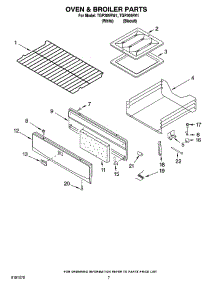 05 - Oven & Broiler Parts parts for Estate Range TGP305RW1 from AppliancePartsPros.com