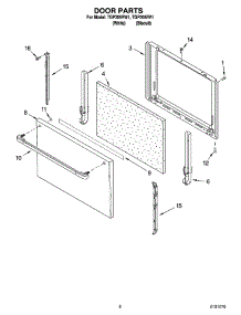 06 - Door Parts, Optional Parts parts for Estate Range TGP305RW1 from AppliancePartsPros.com