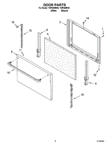 06 - Door Parts, Miscellaneous Parts parts for Estate Range TGP305RW0 from AppliancePartsPros.com