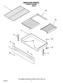 05 - Broiler Parts parts for Estate Range TGS326RD0 from AppliancePartsPros.com