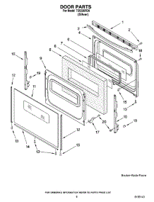 06 - Door Parts, Optional Parts parts for Estate Range TGS326RD0 from AppliancePartsPros.com