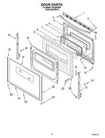 05 - Door Parts, Optional Parts parts for Estate Range TES326RD0 from AppliancePartsPros.com