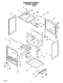 03 - Chassis Parts parts for Estate Range TEP325MW0 from AppliancePartsPros.com