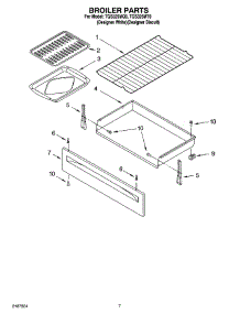 05 - Broiler Parts parts for Estate Range TGS325MQ0 from AppliancePartsPros.com