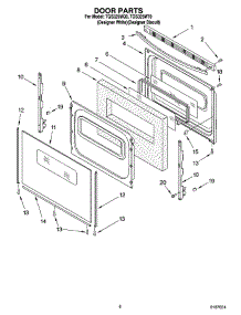 06 - Door Parts, Miscellaneous Parts parts for Estate Range TGS325MQ0 from AppliancePartsPros.com