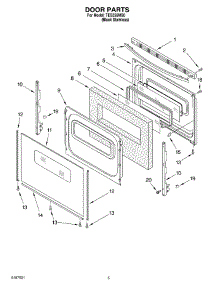 04 - Door Parts parts for Estate Range TES356MS0 from AppliancePartsPros.com